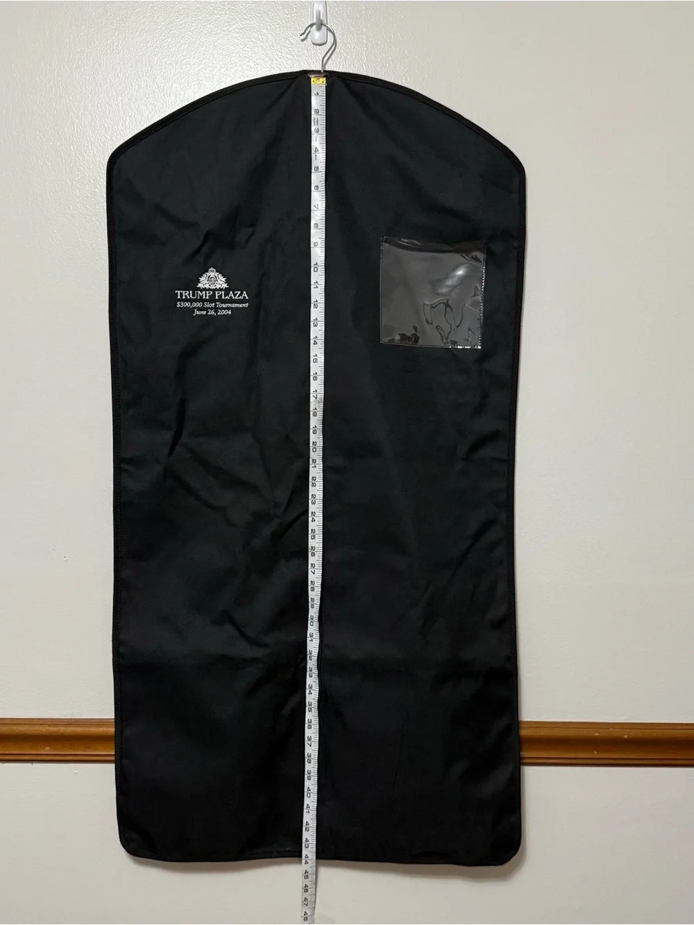 Vintage Trump Plaza Atlantic City Casino Garment Bag Hanging 2004 Memorabilia